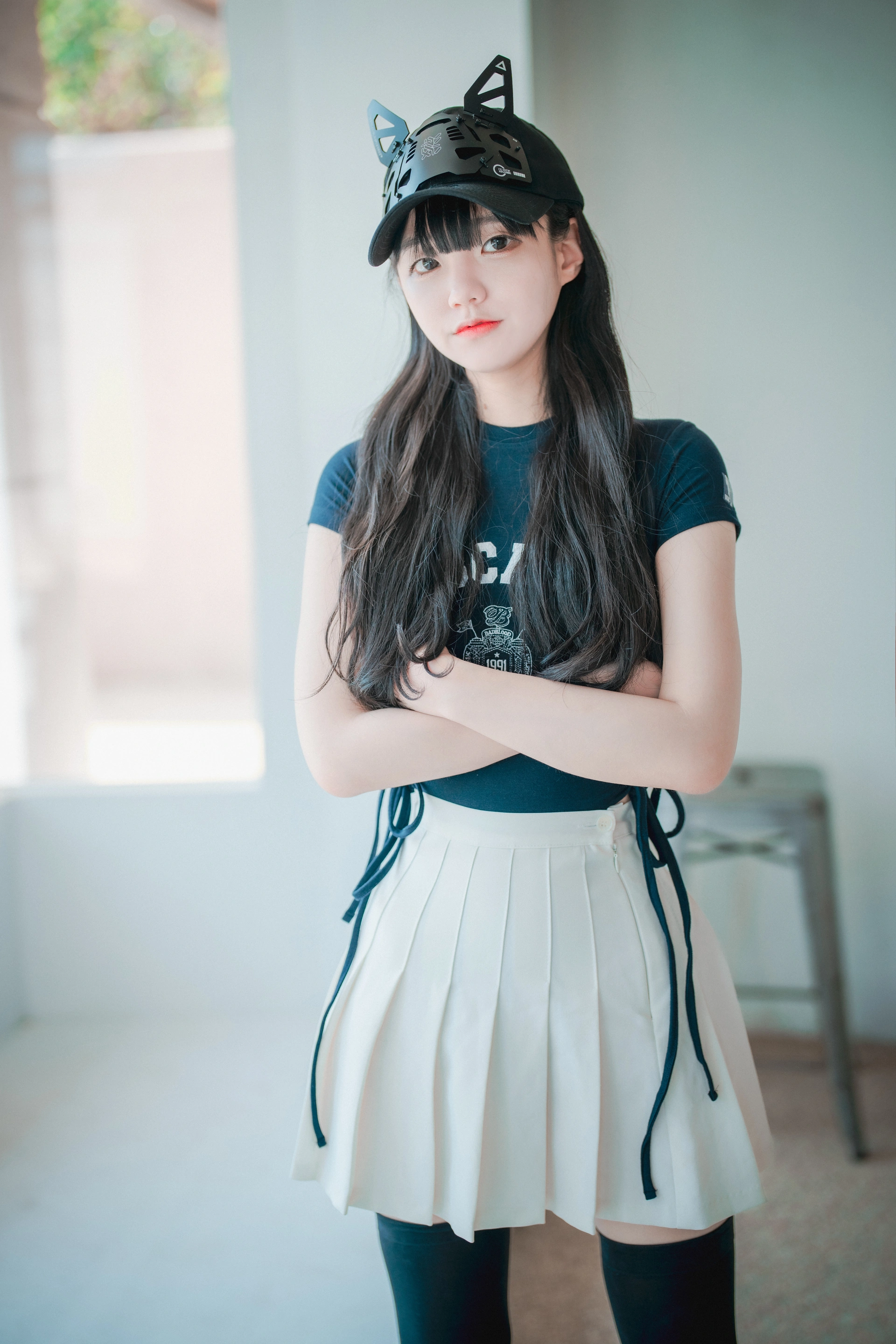 180.[DJAWA] Jenny – Classic Athletic Girl in Navy Blue 1