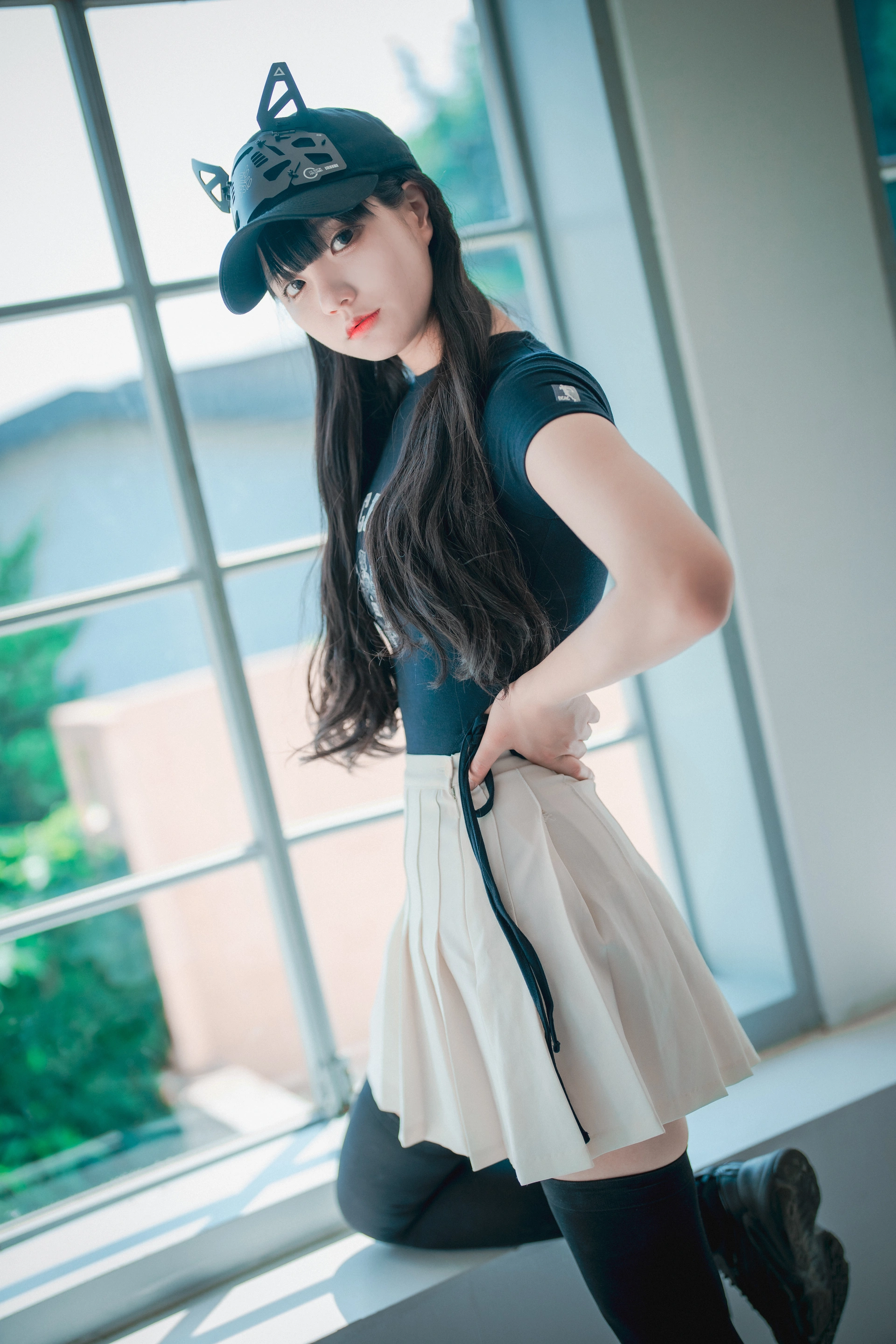 180.[DJAWA] Jenny – Classic Athletic Girl in Navy Blue 2